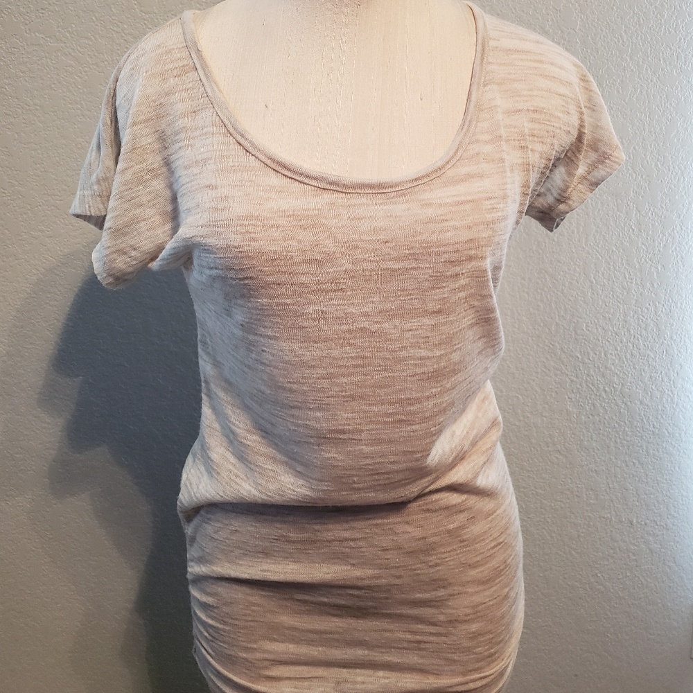 Cream short sleeve top